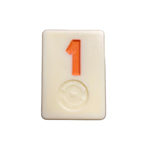 Pressman Rummikub Orange 1 Tile Original Replacement Game Piece Smooth Back u - Picture 1 of 2